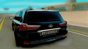 Lexus LX570 для GTA San Andreas - вид сзади