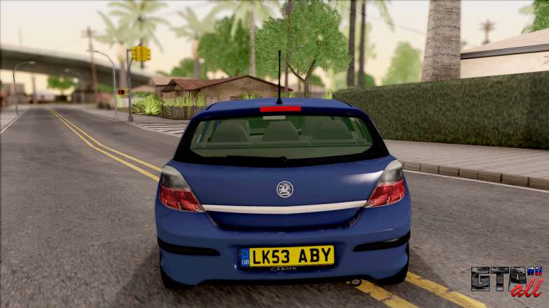 Vauxhall Astra H для GTA San Andreas - вид сзади