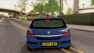 Vauxhall Astra H для GTA San Andreas - вид сзади