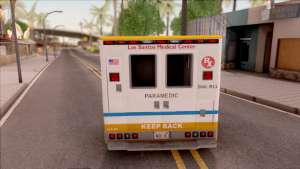 Brute Ambulance GTA V для GTA San Andreas - вид сзади