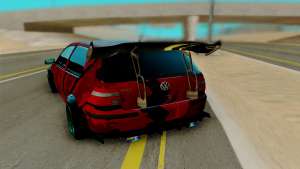 Volkswagen Golf IV для GTA San Andreas - вид сзади