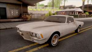 Buick Riviera 1972 Boattail Lowrider Gray для GTA San Andreas - вид спереди