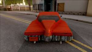 Buick Riviera 1972 Boattail Lowrider Red для GTA San Andreas - вид сзади