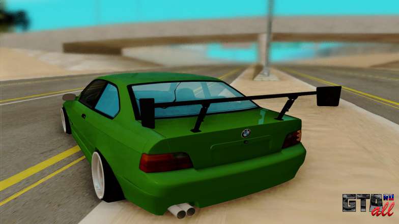 BMW E36 Coupe для GTA San Andreas - вид сзади