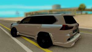 Lexus Lx570 KHAN III для GTA San Andreas - вид сзади