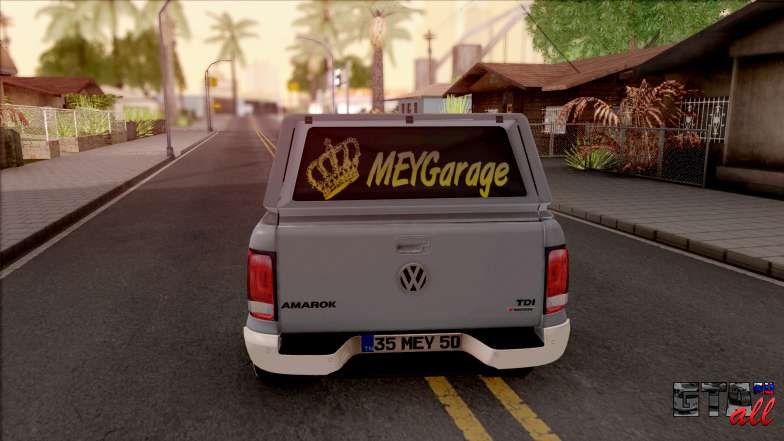 Volkswagen Amarok İzmirAuto для GTA San Andreas - вид сзади