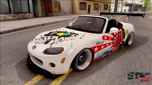 Mazda MX-5 JDM для GTA San Andreas - вид спереди