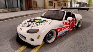 Mazda MX-5 JDM для GTA San Andreas - вид спереди