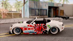 Mazda MX-5 JDM для GTA San Andreas - вид сбоку