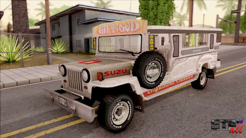 Jeepney Burrito v2 для GTA San Andreas - вид спереди