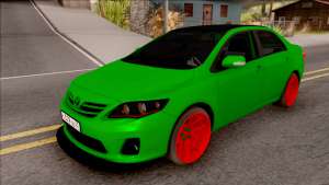 Toyota Corolla Green Edition для GTA San Andreas - вид спереди