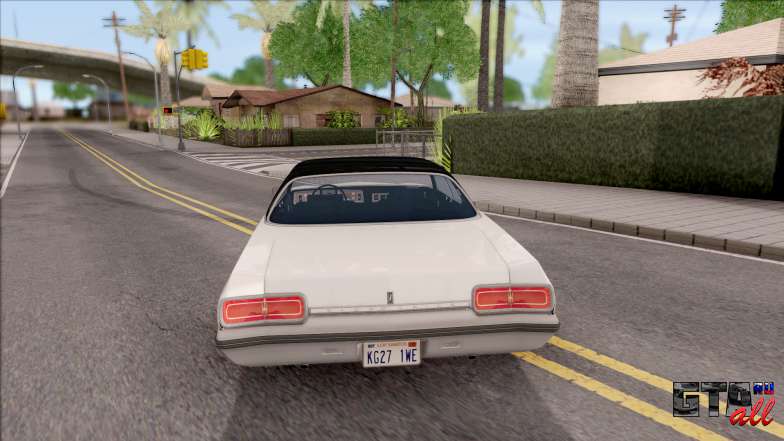 Oldsmobile Delta 88 1973 IVF для GTA San Andreas - вид сзади