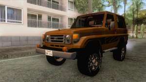 Toyota Land Cruiser FJ70 2005 для GTA San Andreas - вид спереди