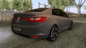 Renault Megane 4 Sedan 2017 для GTA San Andreas - вид сзади