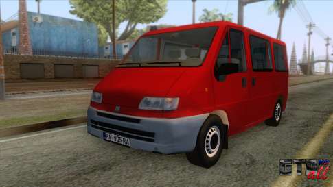 Fiat Ducato Mk2 1999 для GTA San Andreas - вид спереди