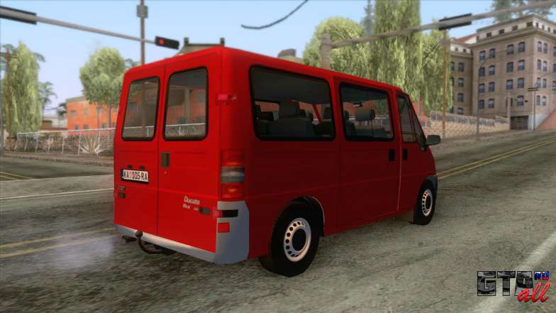 Fiat Ducato Mk2 1999 для GTA San Andreas - вид сзади