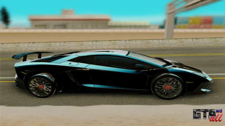 Lamborghini Aventador SV 2015 ля GTA San Andreas - вид сбоку