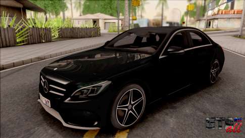 Mercedes-Benz C250 AMG Line v2 для GTA San Andreas - вид спереди