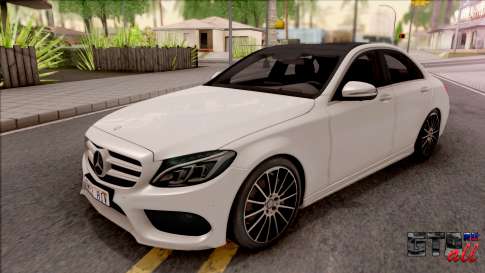 Mercedes-Benz C250 AMG Line v1 для GTA San Andreas - вид спереди