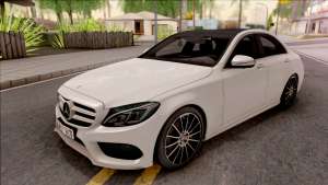 Mercedes-Benz C250 AMG Line v1 для GTA San Andreas - вид спереди