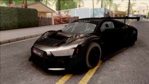 Audi R8 LMS для GTA San Andreas - вид спереди