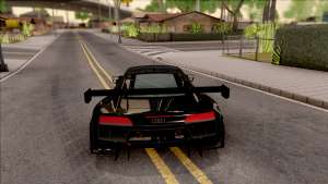 Audi R8 LMS для GTA San Andreas - вид сзади