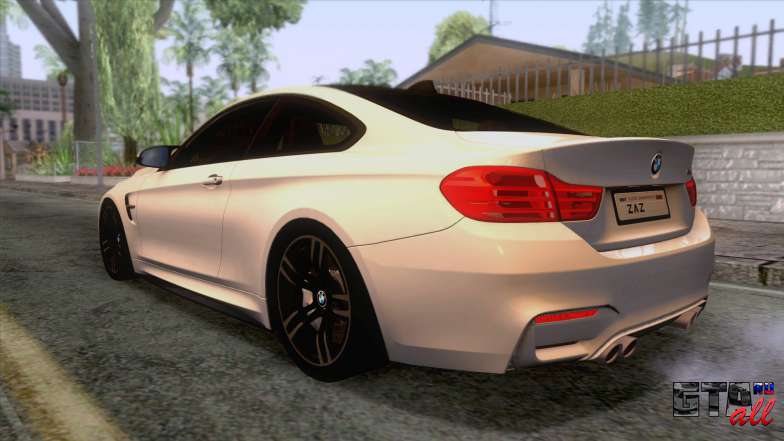 BMW M4 GTS High Quality для GTA San Andreas - вид сзади