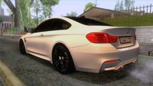 BMW M4 GTS High Quality для GTA San Andreas - вид сзади