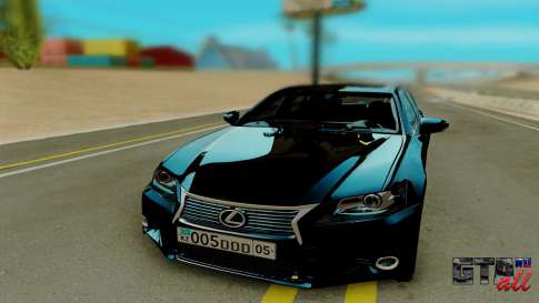 Lexus GS350 F Sport для GTA San Andreas - вид спереди