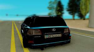 Lexus LX570 для GTA San Andreas - вид сзади