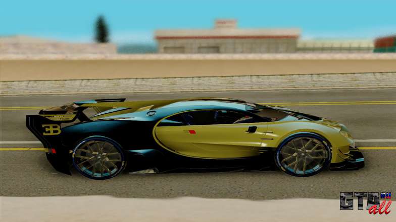 Bugatti Vision G для GTA San Andreas - вид сбоку