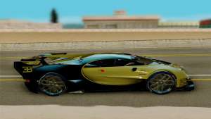 Bugatti Vision G для GTA San Andreas - вид сбоку