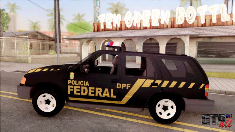 Chevrolet Blazer Federal Police of Brazil для GTA San Andreas - вид сбоку