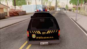 Chevrolet Blazer Federal Police of Brazil для GTA San Andreas - вид сзади