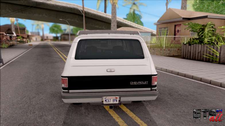 Chevrolet Suburban 1989 IVF для GTA San Andreas - вид сзади