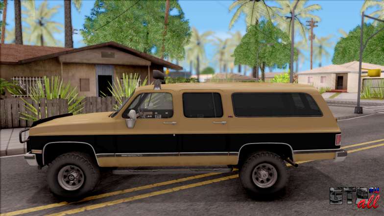 GMC Suburban 1989 IVF для GTA San Andreas - вид сбоку