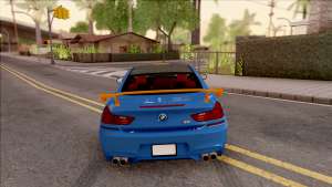 BMW M6 Coupe для GTA San Andreas - вид сзади