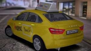 Lada Vesta Yandex Taxi (LVYT) Beta 0.1 для GTA San Andreas - вид сзади