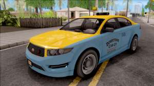 GTA V Vapid Unnamed Taxi IVF для GTA San Andreas - вид спереди