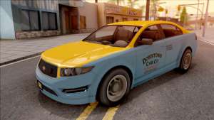 GTA V Vapid Unnamed Taxi для GTA San Andreas - вид спереди