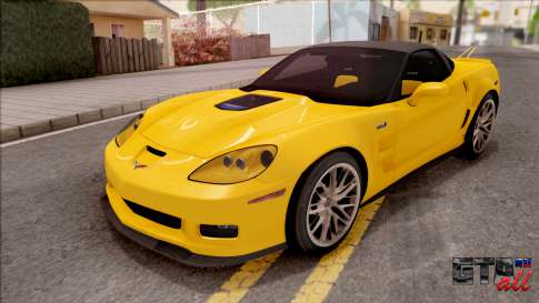 Chevrolet Corvette ZR1 C6 2009 для GTA San Andreas - вид спереди