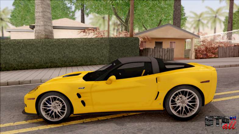 Chevrolet Corvette ZR1 C6 2009 для GTA San Andreas - вид сбоку