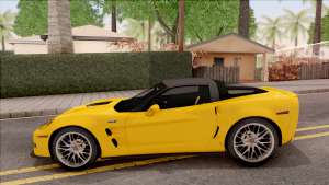 Chevrolet Corvette ZR1 C6 2009 для GTA San Andreas - вид сбоку