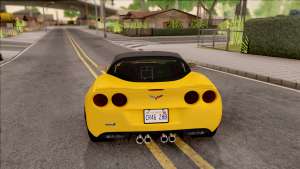 Chevrolet Corvette ZR1 C6 2009 для GTA San Andreas - вид сзади