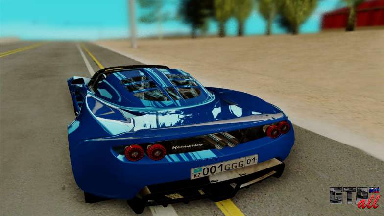 Hennessey Venom GT для GTA San Andreas - вид сзади