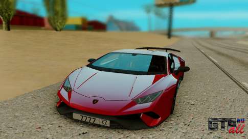 Lamborghini Huracan для GTA San Andreas - вид спереди