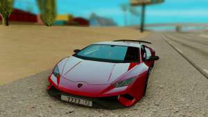 Lamborghini Huracan для GTA San Andreas - вид спереди