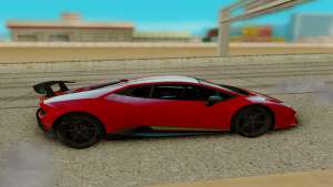 Lamborghini Huracan для GTA San Andreas - вид сбоку