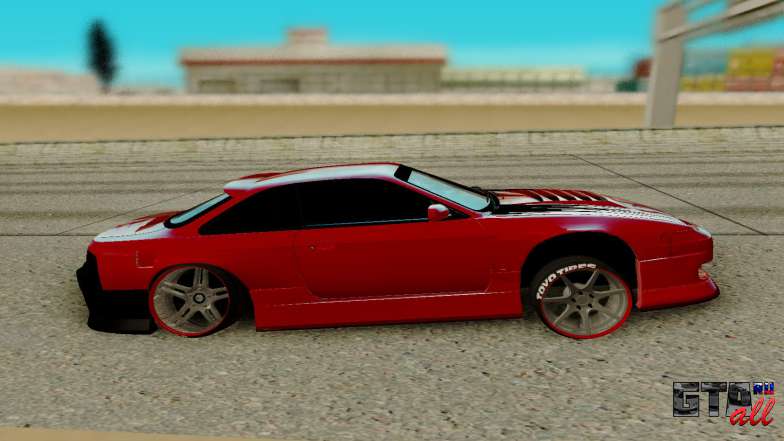 Nissan Silvia S14 для GTA San Andreas - вид сбоку