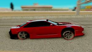 Nissan Silvia S14 для GTA San Andreas - вид сбоку